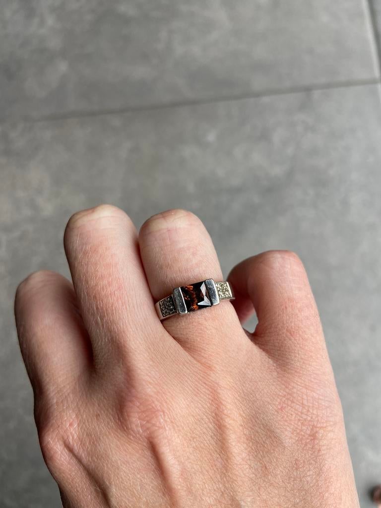 Ring twice as Nice 925, Enlèvement ou Envoi, Argent