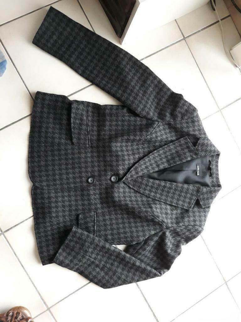Zwart/ grijze wintervest voor dames, Enlèvement ou Envoi, Taille 46/48 (XL) ou plus grande, Noir