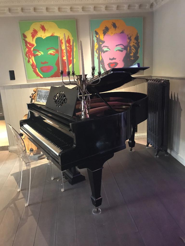 Vleugelpiano, Ophalen, Gebruikt, Zwart, Piano