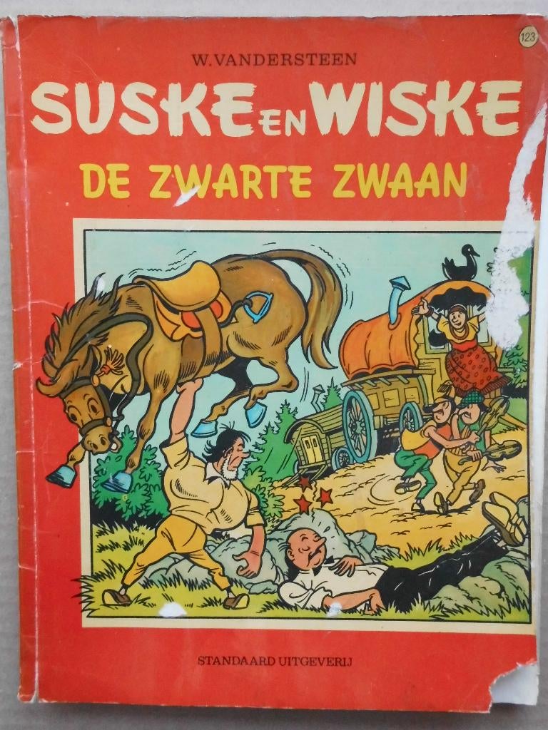 Suske en Wiske - De zwarte zwaan, Gelezen, Willy Vandersteen, Eén stripboek, Ophalen of Verzenden