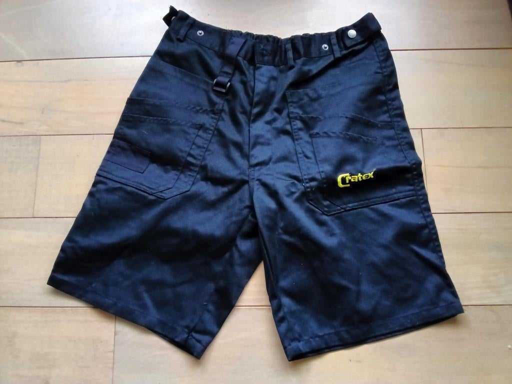Zwarte werkshort (K3/6), Maat 48/50 (M), Zwart, Nieuw, Cratex