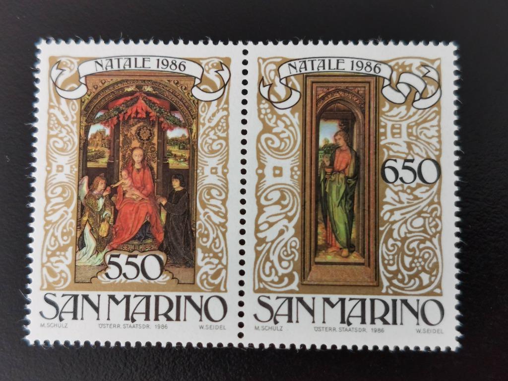 Saint-Marin 1986 - Noël - art - Hans Memling **, Enlèvement ou Envoi, Non oblitéré