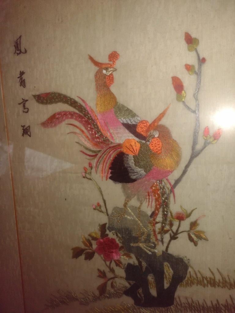 Groot kader met handwerk van china, Ophalen