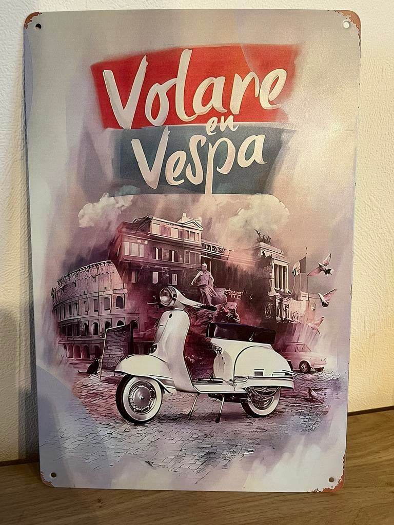 Plaque métallique Vespa, Enlèvement ou Envoi, Neuf