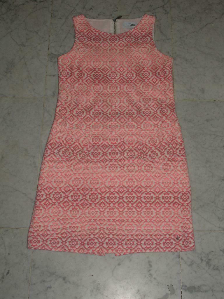 roze jurk en witte cardigan merk Terre Bleue, Enlèvement ou Envoi, Comme neuf, Fille, Ensemble