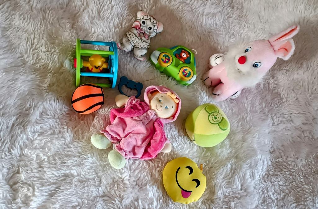8 pièces de jouets pour le lit de bébé, Enlèvement ou Envoi, Comme neuf, Autres types