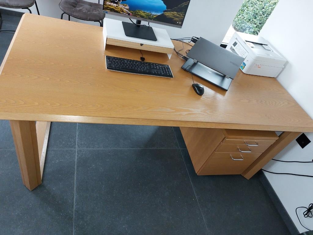 Grote bureautafel, Huis en Inrichting, Bureaus, Ophalen, Gebruikt
