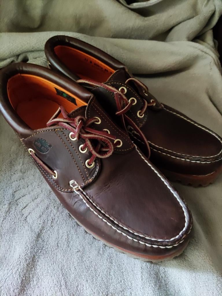Timberland brown dock sides , size 11, W30003 84 36, Ophalen of Verzenden, Zo goed als nieuw