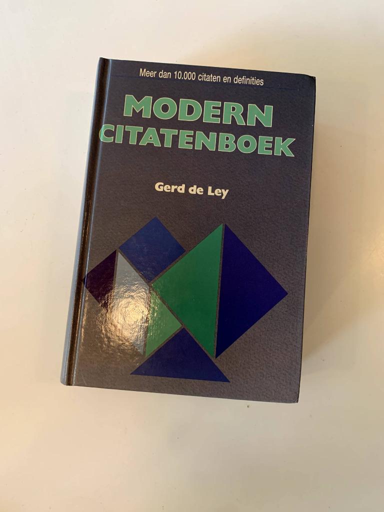 Modern citatenboek - Gerd de Ley, Enlèvement ou Envoi, Utilisé