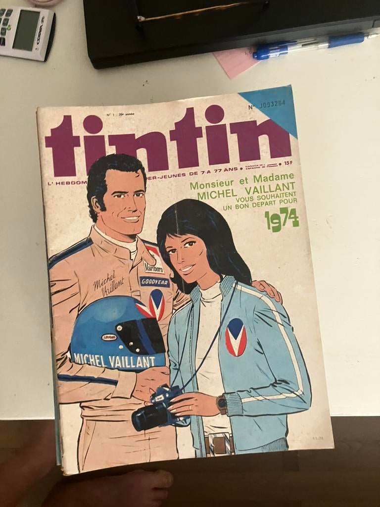 Lot Tintin 1974 Bon état général année 29, Livres, Enlèvement, Utilisé