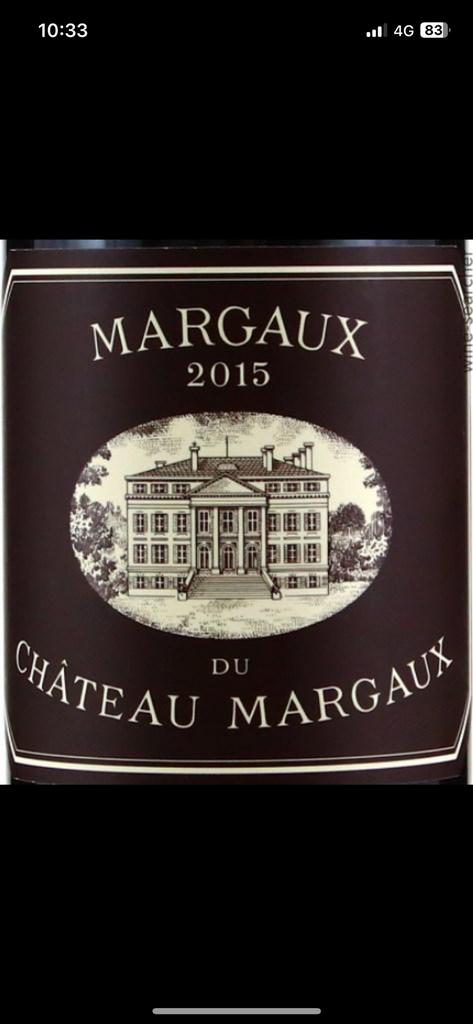 Château du Margaux 2015, Neuf, Pleine, Enlèvement, Vin rouge