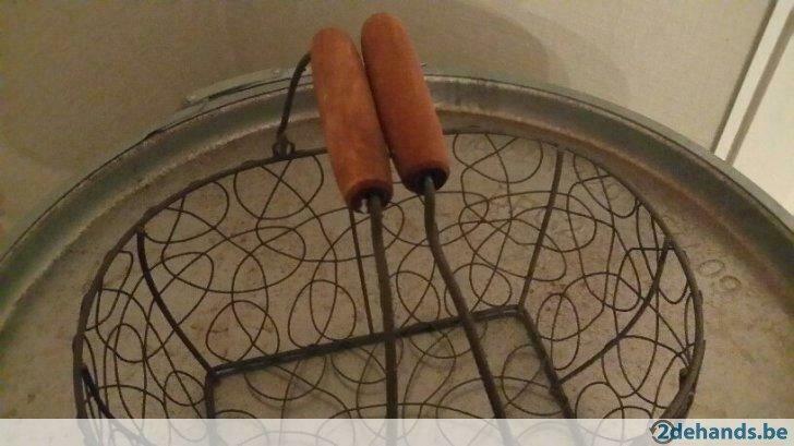 Metalen mand voor eieren, aardappelen... in te leggen nieuw, Huis en Inrichting, Ophalen of Verzenden, Nieuw, Mand