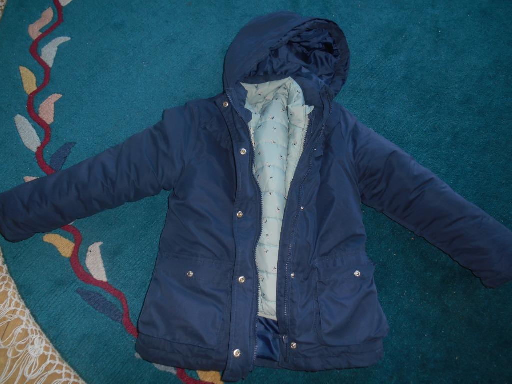 Vertbaudet 8 jaar 2 in 1 winterjas, Kinderen en Baby's, Kinderkleding | Maat 128, Zo goed als nieuw, Meisje, Jas, Ophalen