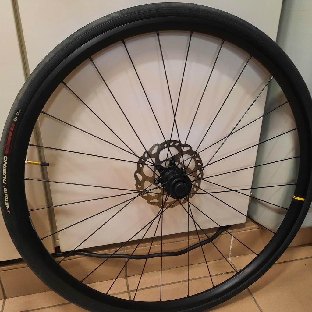 gravel wielset open disc mavic shimano 105 12 speed, Ophalen of Verzenden, Zo goed als nieuw