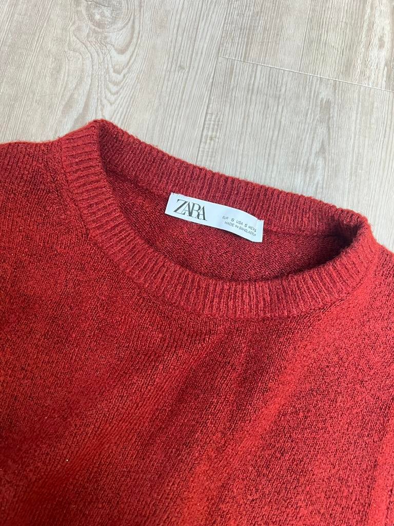 Rode trui (Zara), Ophalen, Zo goed als nieuw, Maat 36 (S)