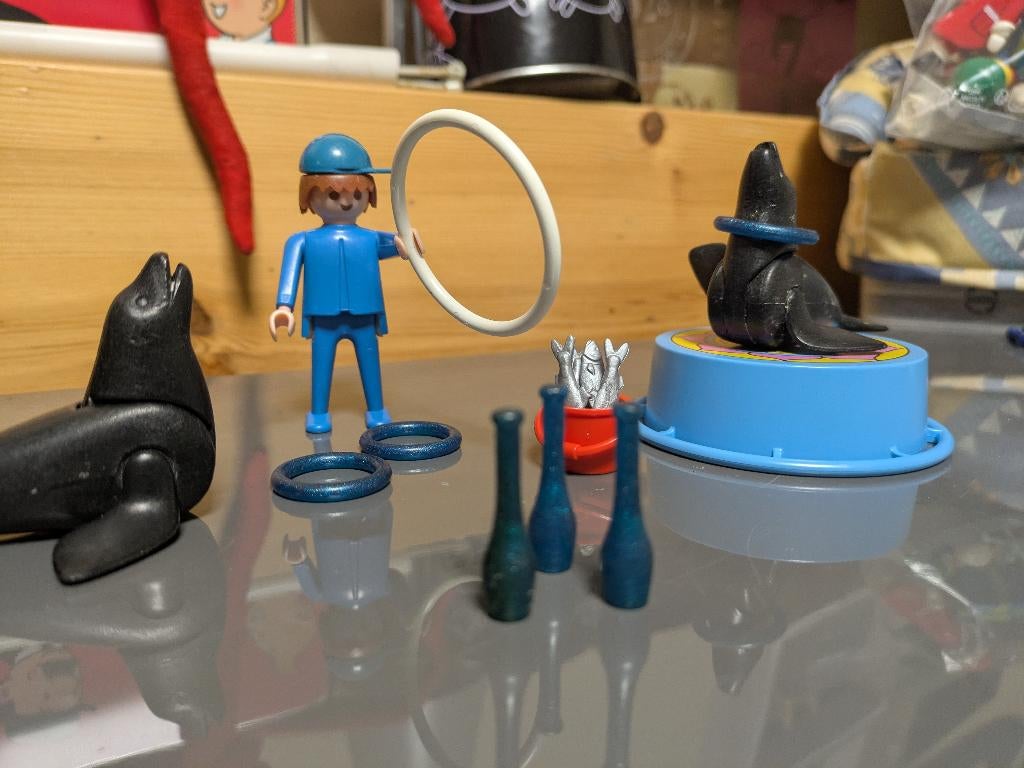 Dresseur d'otaris Playmobil Vintage des années 80, Enlèvement, Comme neuf, Ensemble complet