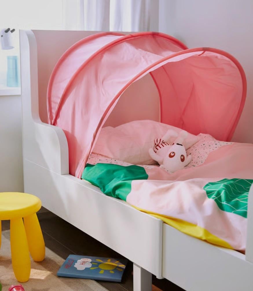 Bedtent Sufflett Ikea roze, Ophalen