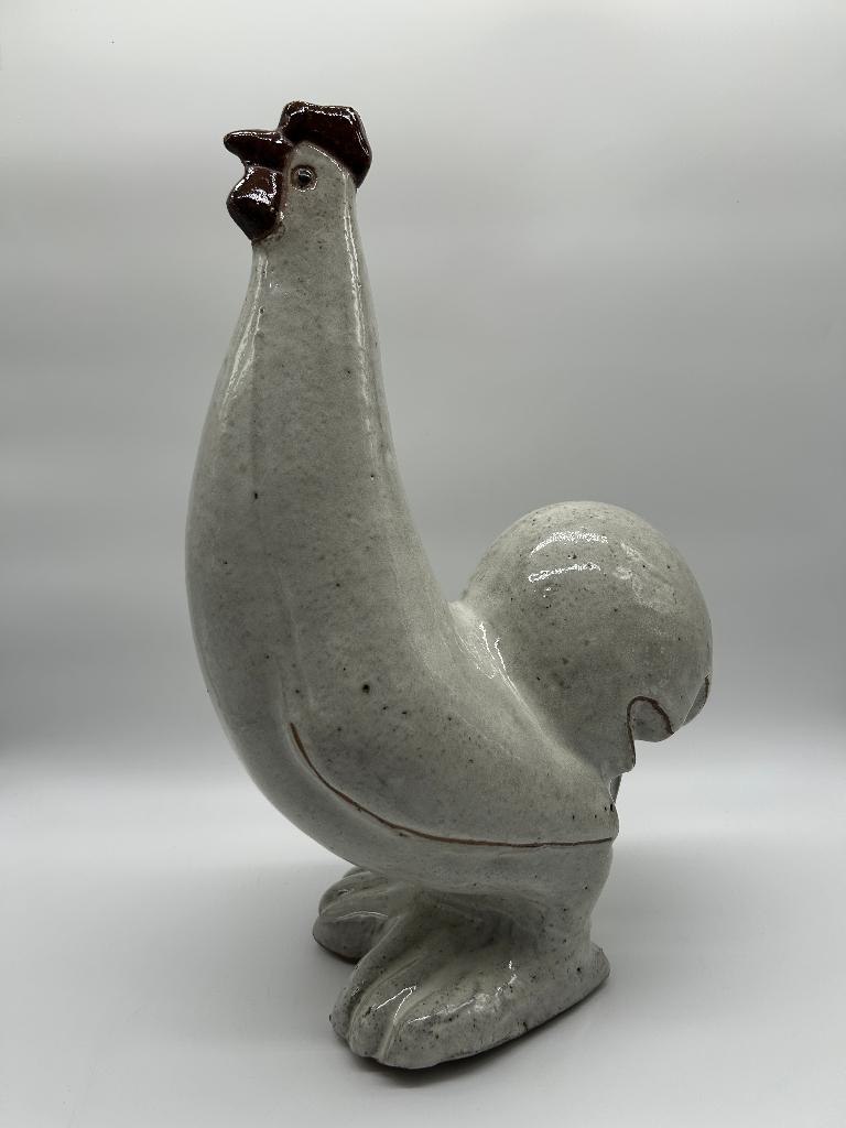 Coq en terre cuite vernissé, Antiquités & Art, Antiquités | Céramique & Poterie, Enlèvement ou Envoi