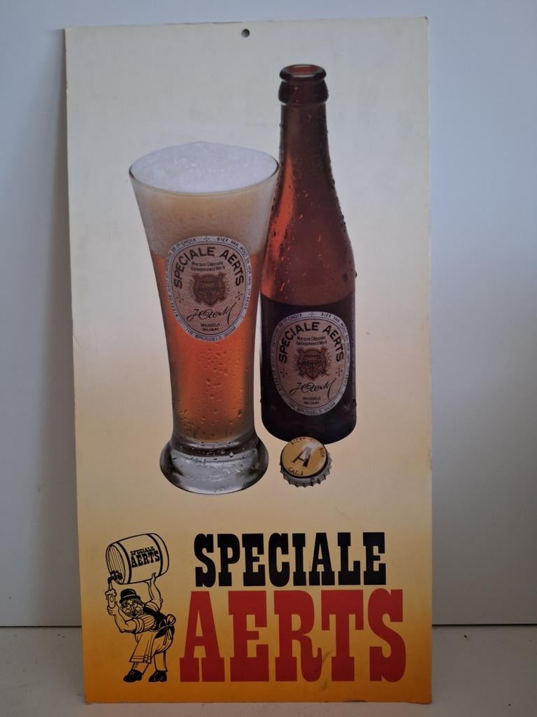 Reclamebord Speciale Aerts bier brouwerij Aerts Geel, Ophalen of Verzenden