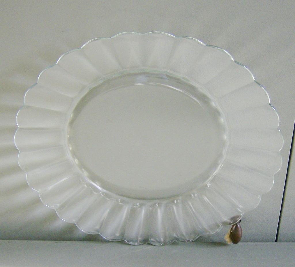 glazen bord / Schotel, Huis en Inrichting, Ophalen of Verzenden, Gebruikt, Glas