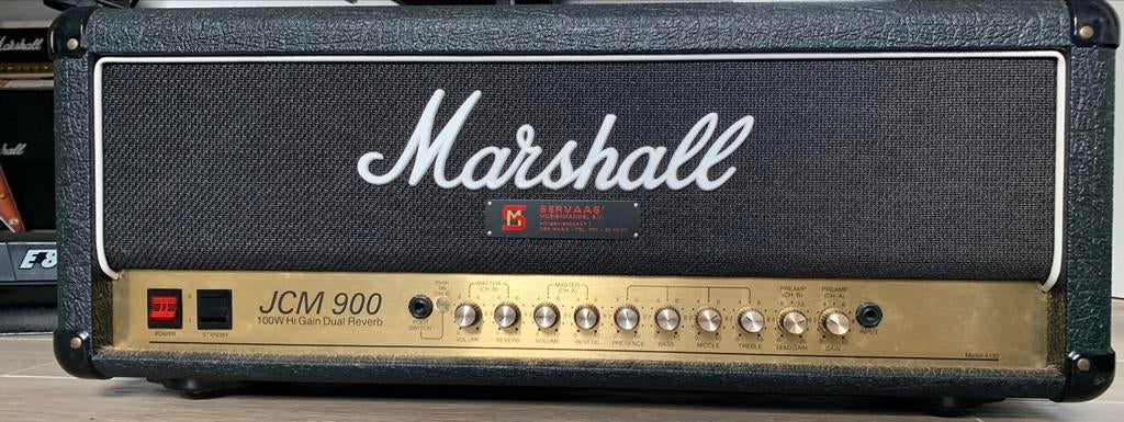 Marshall JCM900 4100 Tête à lampes 2 canaux 100 watts, Enlèvement, Comme neuf