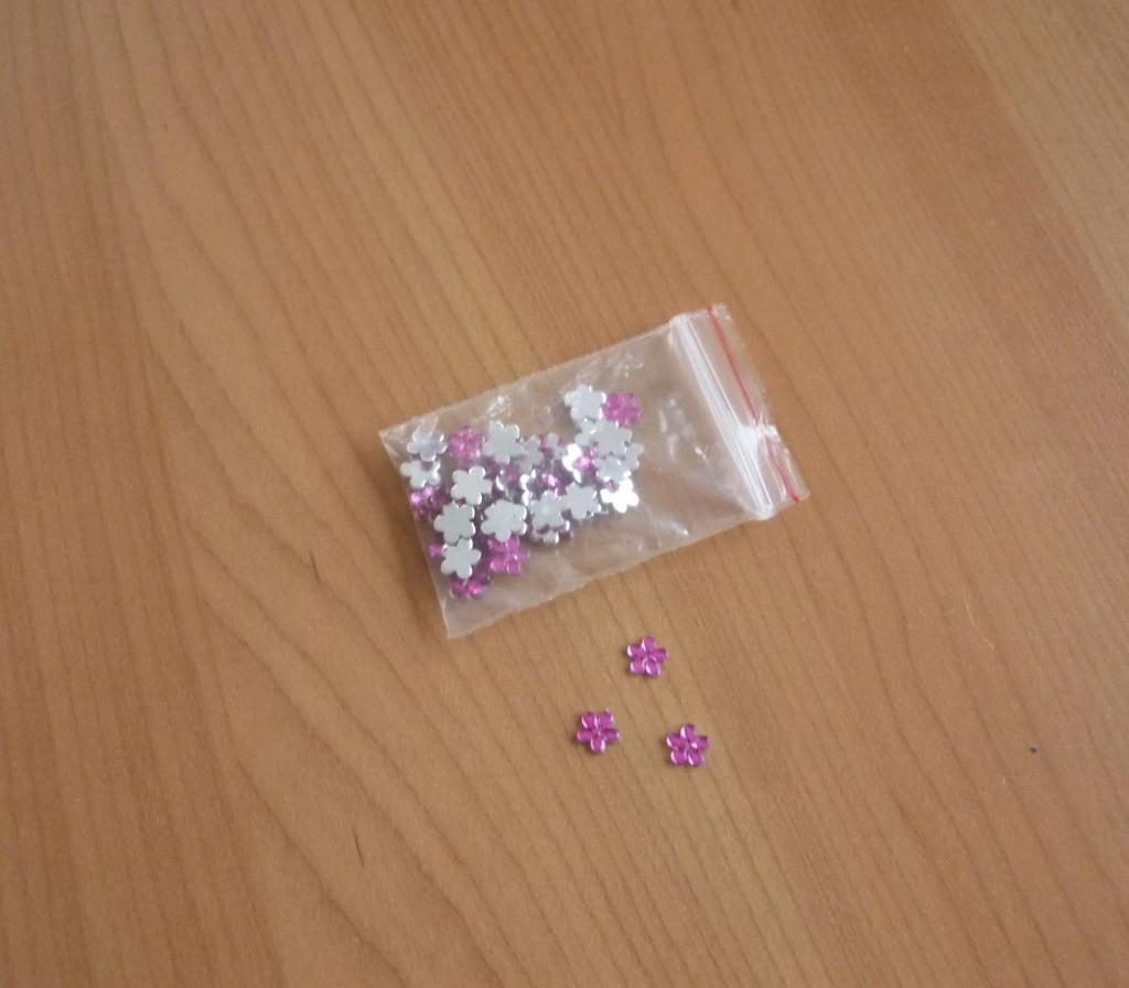 Lot van 50 DIY fuchsia roze strass acryl bloemen, Ophalen of Verzenden