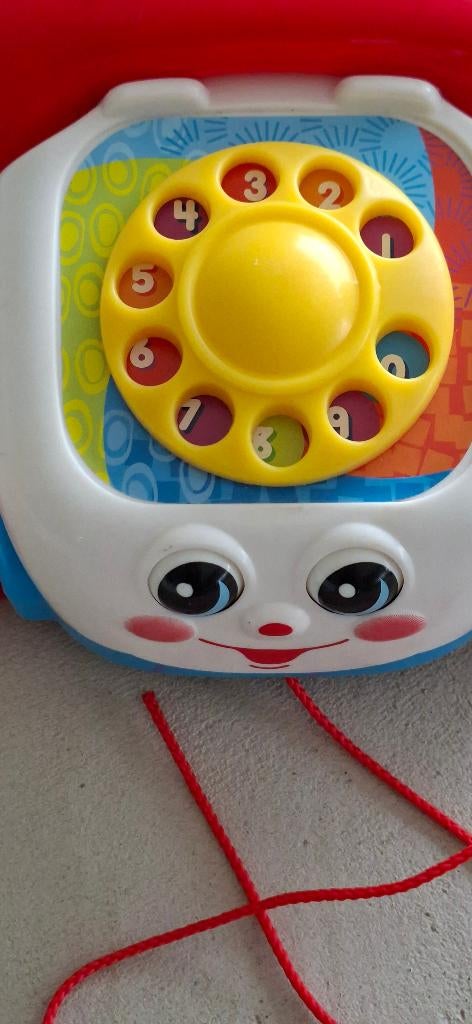 Fisher price telefoon, Kinderen en Baby's, Speelgoed | Fisher-Price, Ophalen, Zo goed als nieuw, Duw- of Trekspeelgoed