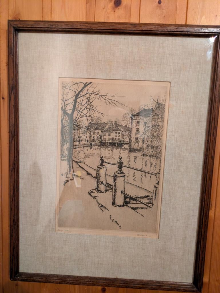 Ets Vismarkt van Lier, Antiek en Kunst, Ophalen of Verzenden