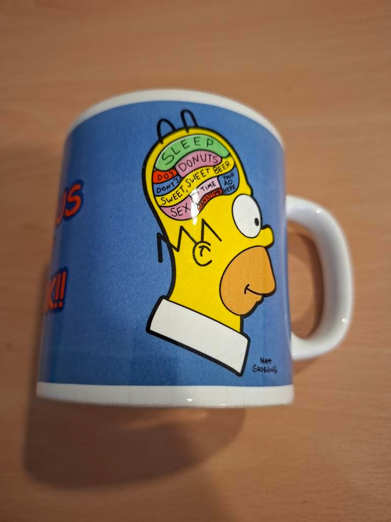 Simpson Homer mokbeker - Geniaal aan het werk!!, Verzamelen, Ophalen of Verzenden