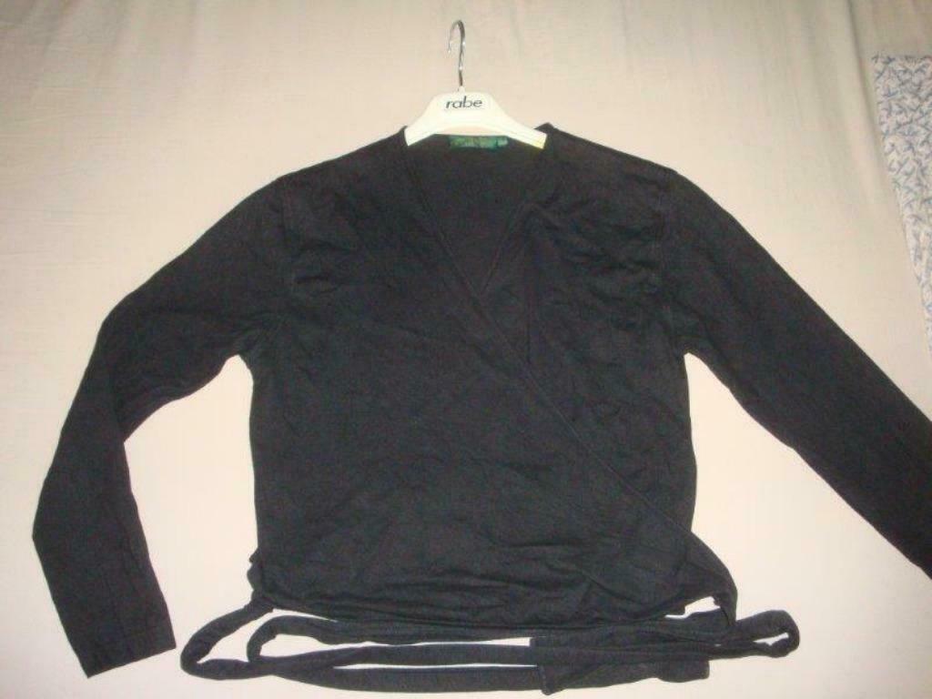 zwarte overslagshirt Andres - M, Kleding | Dames, Andres, Ophalen of Verzenden, Zwart, Lange mouw