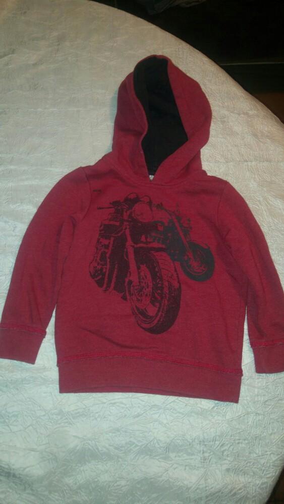 Pull capuche moto garcon 104/ 110 4-5 ans, Enlèvement ou Envoi, Utilisé, Garçon
