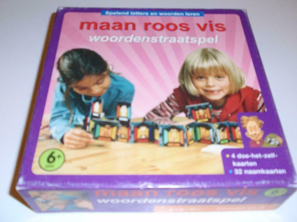 Maan roos vis woordenstraatspel, Kinderen en Baby's, Ophalen, Gebruikt
