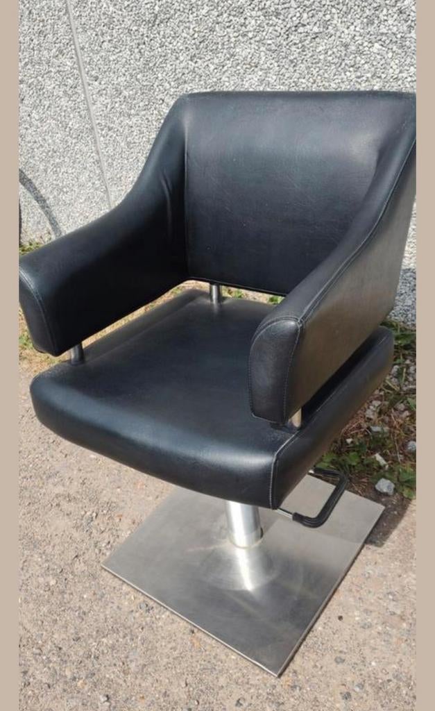 Chaise de coiffure chaise de coupe barbier coiffeur chaise d, Maison & Meubles, Chaises, Enlèvement ou Envoi, Utilisé, Noir