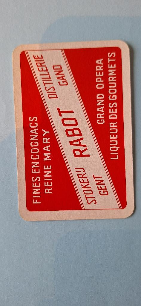 Carte à jouer Ghent — Distillerie Het Rabot red_50, Enlèvement ou Envoi, Utilisé, Carte(s) à jouer