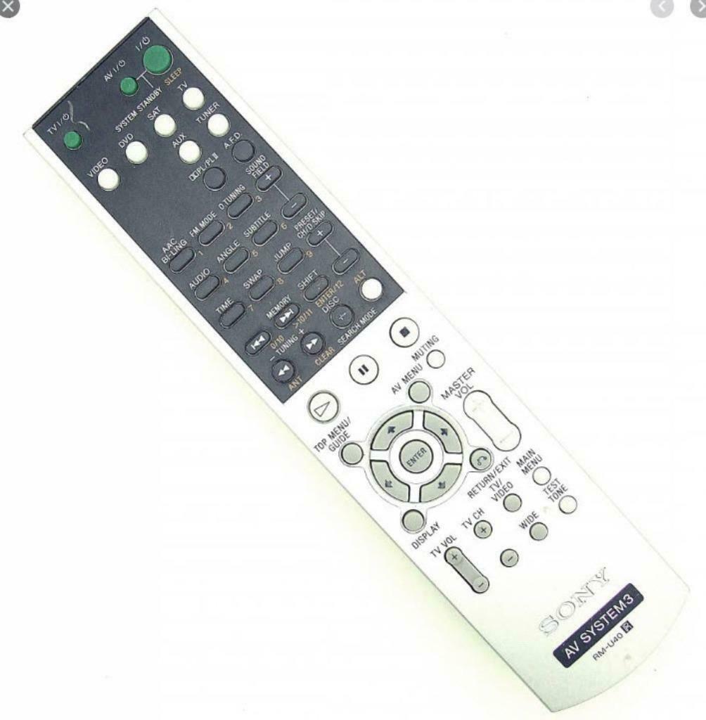 Afstandsbediening Sony rmu40, TV, Hi-fi & Vidéo, Ensembles home-cinéma, Enlèvement ou Envoi, Utilisé, Sony