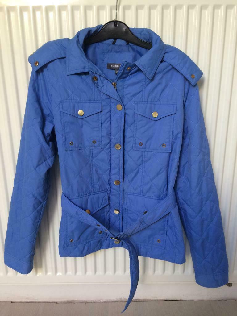 Imperméable/Manteau avec capuche Bel&Bo 36/S, Porté, Taille 36 (S), Bleu