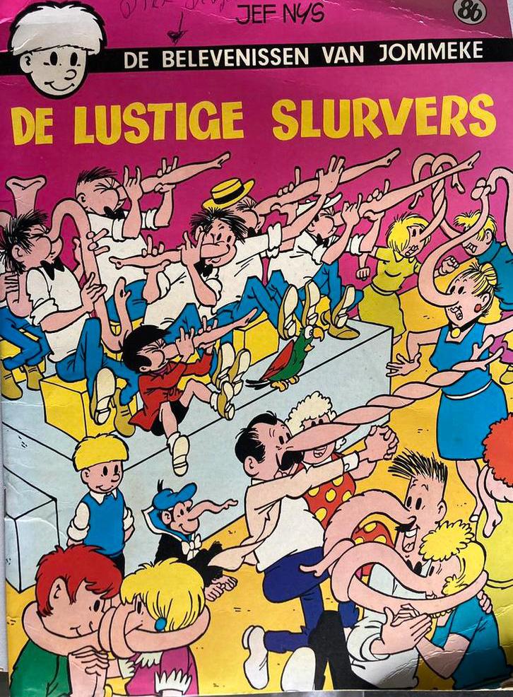 De Lustige Slurvers (De belevenissen van Jommeke ), Boeken, Eén stripboek, Ophalen, Gelezen, Jef Nys