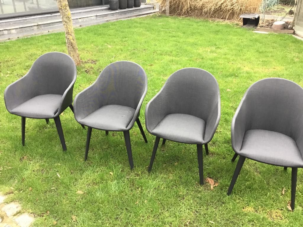 4 kuip tuin zetels van bristol, Huis en Inrichting, Stoelen, Ophalen, Zo goed als nieuw
