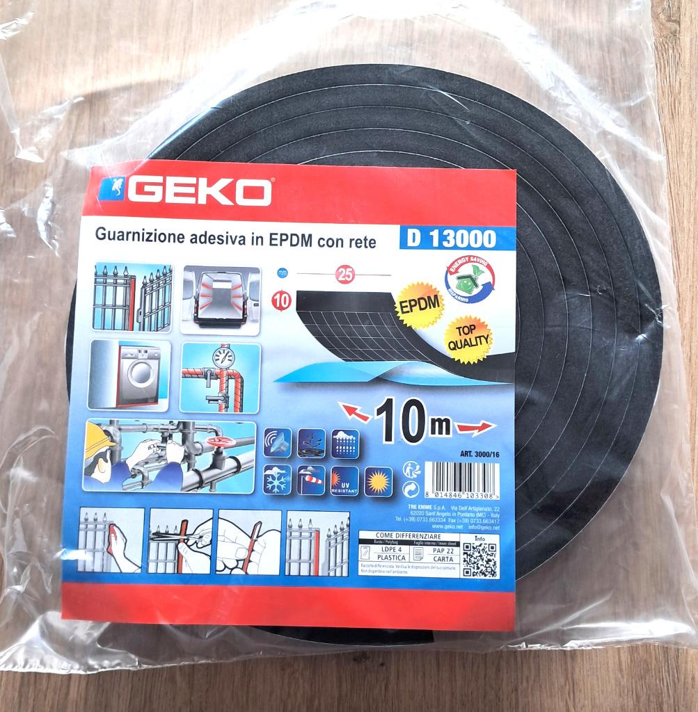 Geko D13000 EPDM kleefstrip, Doe-het-zelf en Bouw, Isolatie en Afdichting, Ophalen of Verzenden, Nieuw
