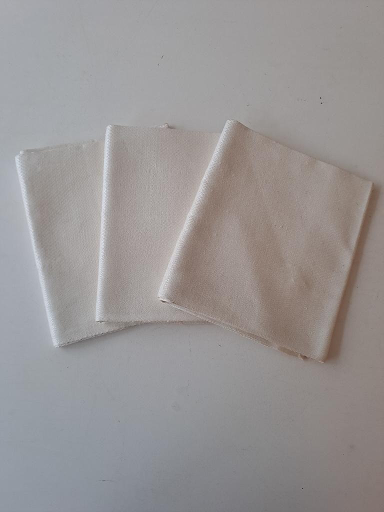 antieke handdoek/serviet, 3 stuks, damast, Huis en Inrichting, Keuken | Textiel, Ophalen of Verzenden, Zo goed als nieuw, Wit
