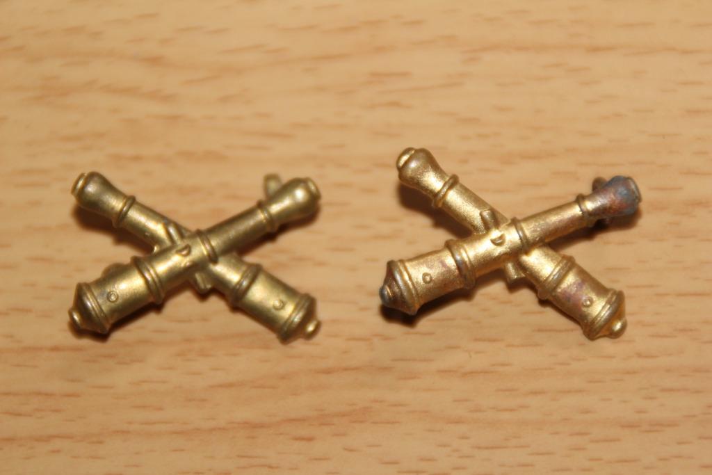 ABL paar artillerie-kenteken, Verzamelen, Verzenden, Landmacht, Embleem of Badge