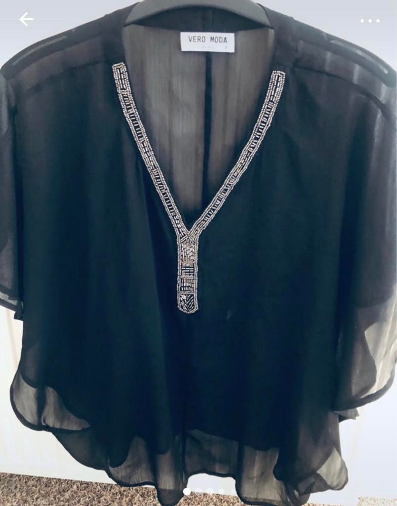 Zwemtuniek, strandtuniek van vero moda maat smal, Overige typen, Vero moda, Zwart, Ophalen of Verzenden