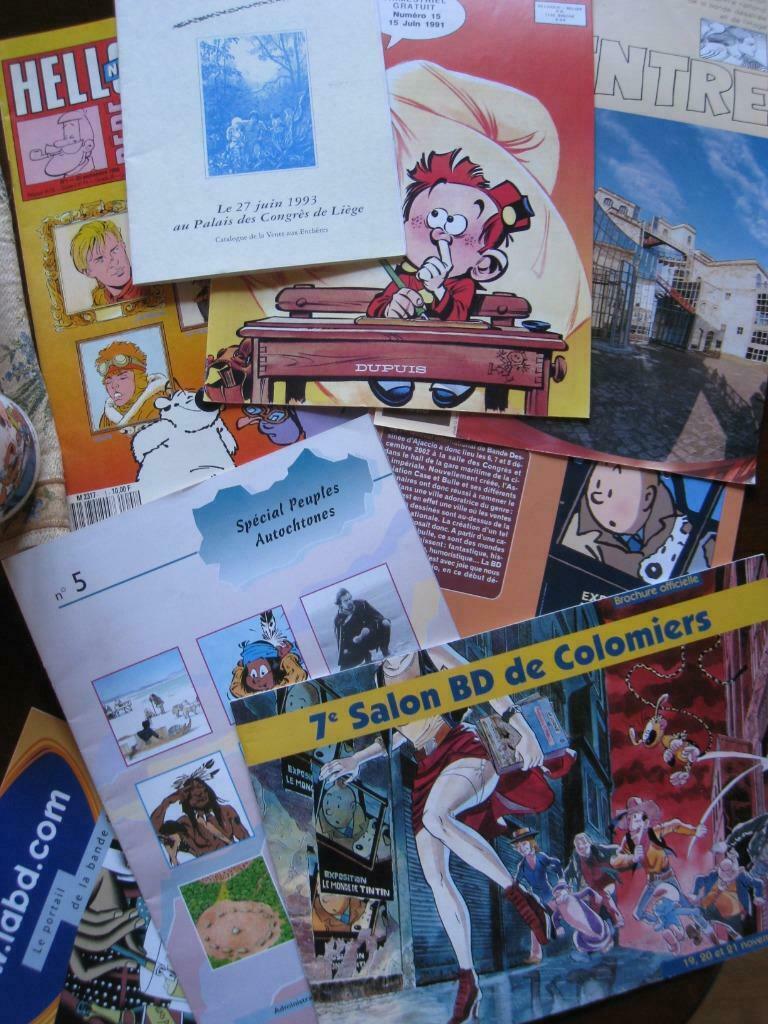 LOT FASCICULE BD JANRY TINTIN DERIB HERGE CATALOGUE VENTE RO, Plusieurs BD, Enlèvement ou Envoi, Neuf
