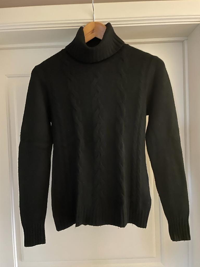 Pull col roulé noir Just Woman taille 2, Enlèvement ou Envoi, Porté
