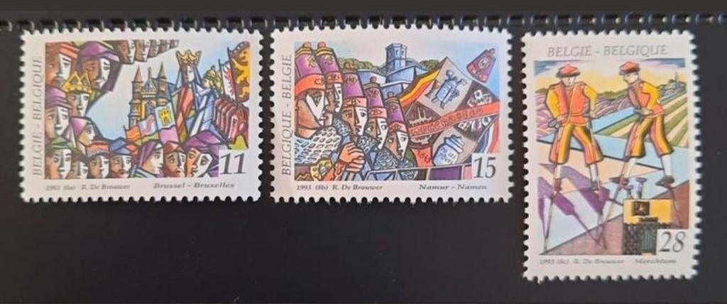 België: OBP 2509/11 ** Folklore 1993., Frankeerzegel, Ophalen of Verzenden, Zonder stempel, Postfris