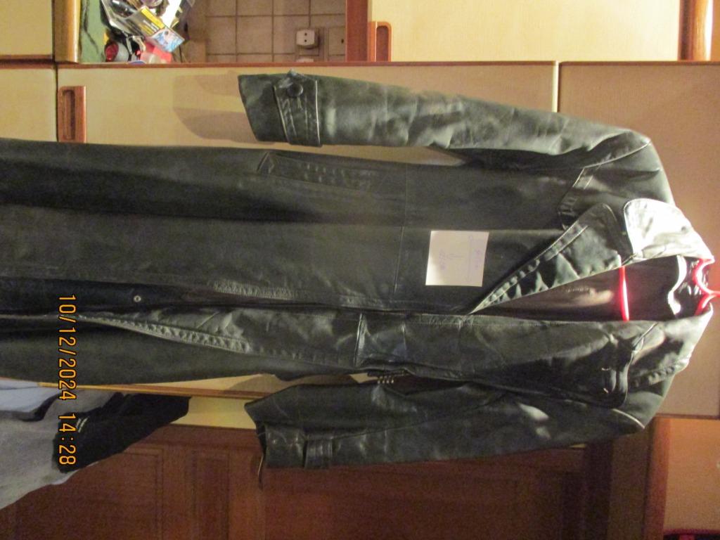 militaria duitse lederen jas, Verzamelen, Ophalen of Verzenden, Overige soorten, Kleding of Schoenen