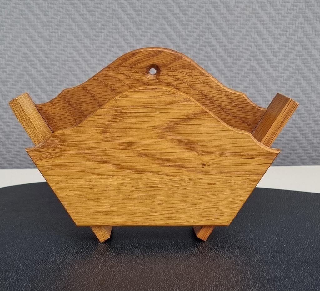 Ancien porte filtre à café en bois, Gebruikt