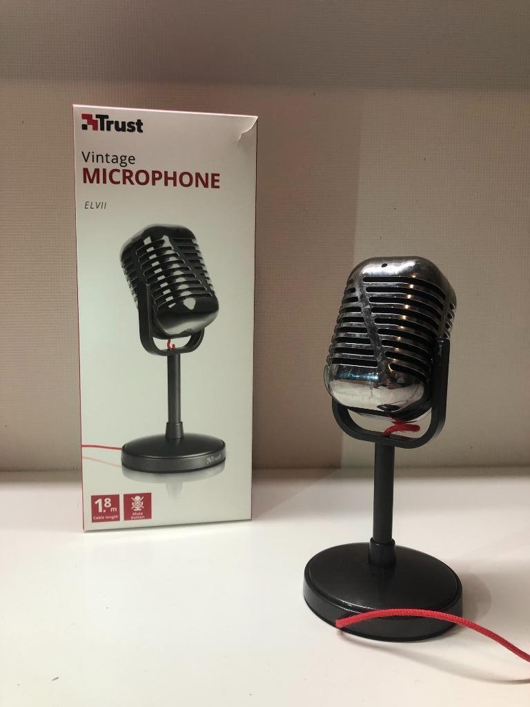 Microphone TRUST Vintage ELVII, Musique & Instruments, Enlèvement, Utilisé, Autres types