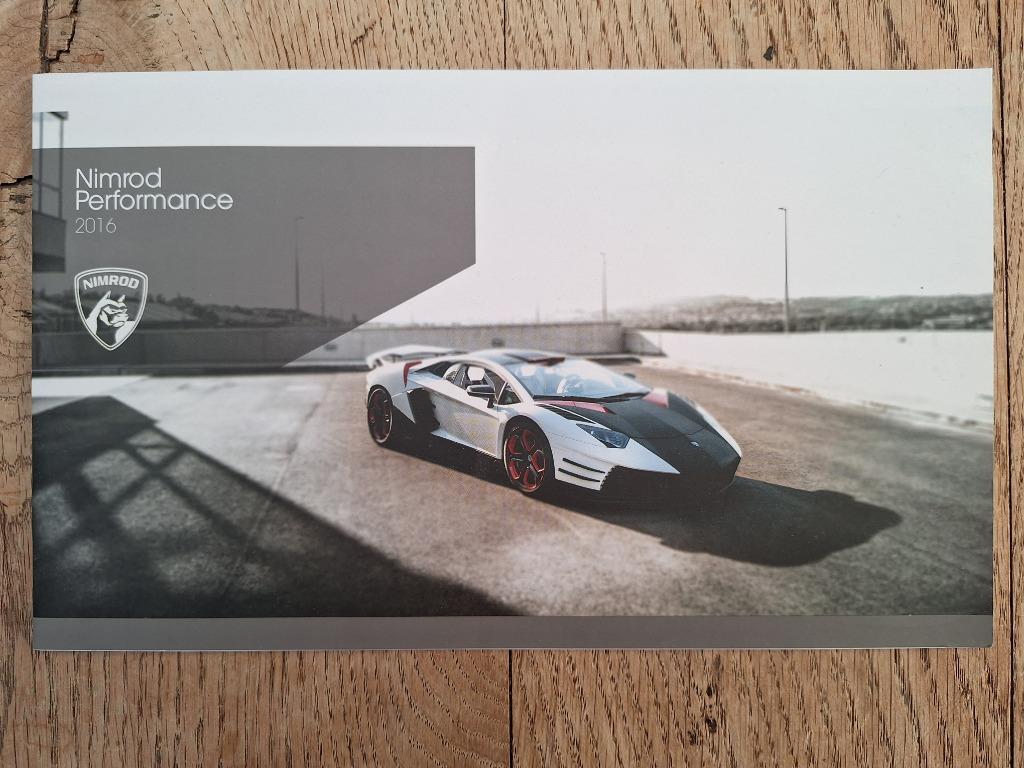 NIMROD PERFORMANCE 2016 ZEER ZELDZAME BROCHURE 20 PAGINA'S 1, Ophalen of Verzenden, Zo goed als nieuw, Ferrari