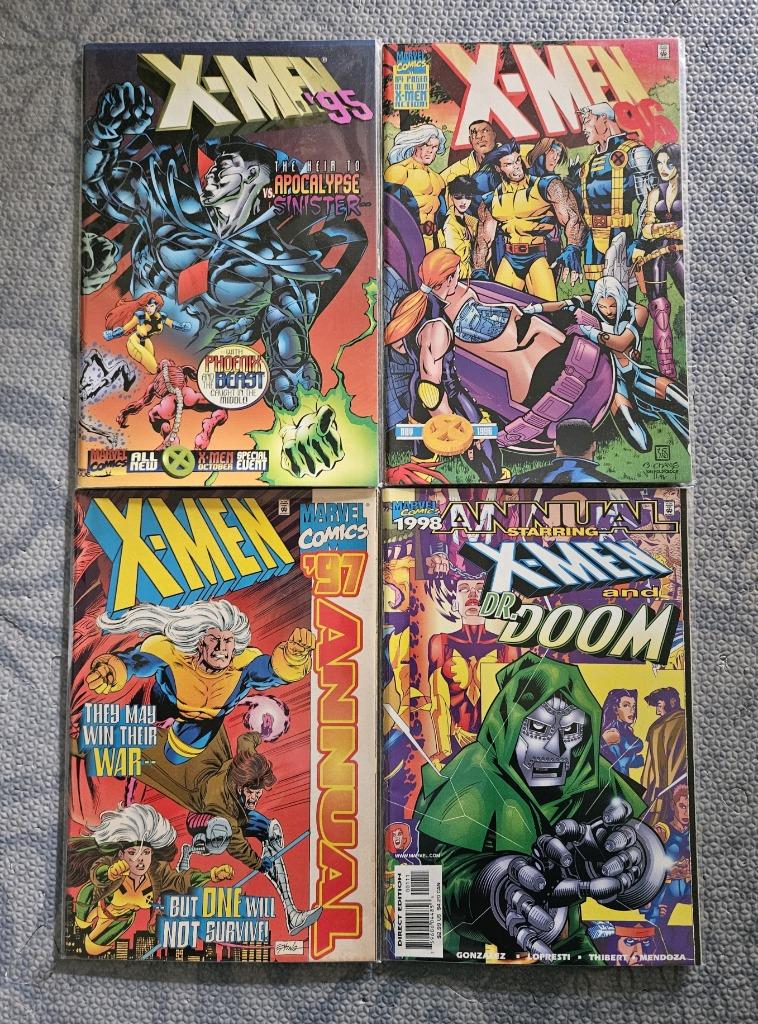 X-Men (vol.2) Annual '95, '96, '97 & '98, Boeken, Strips | Comics, Zo goed als nieuw, Meerdere comics, Ophalen